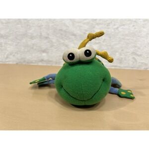 The First Years Learning Curve Frog Plush Baby Activity Toy Rattle Crinkle